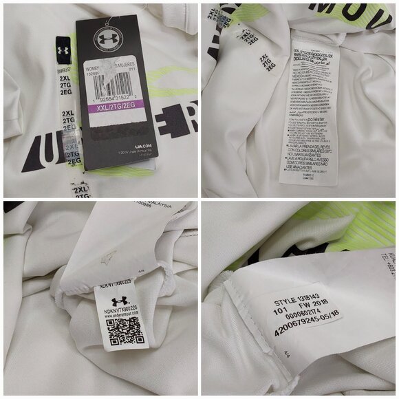 UNDER ARMOUR 'HEATGEAR' LOOSE FIT REFLECTIVE BACK GRAPHIC TEE - Picture 11 of 16